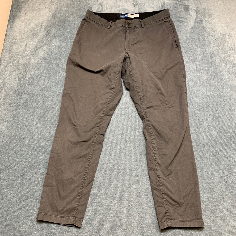 Old Navy Chino Pants Men 33x30 Dark Brown Ultimate Teach Athletic Built in Flex